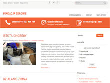 Tablet Screenshot of fundacjazdrowie.com.pl